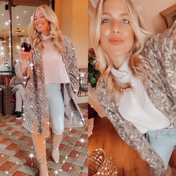 INDIE CHIC Multi knit color cardigan jacket - Picture 4 of 8